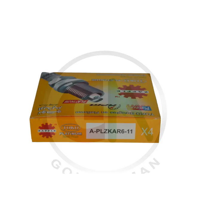 Zapple Toko Platinum Spark Plugs - A-PLZKAR6-11 - Platinum